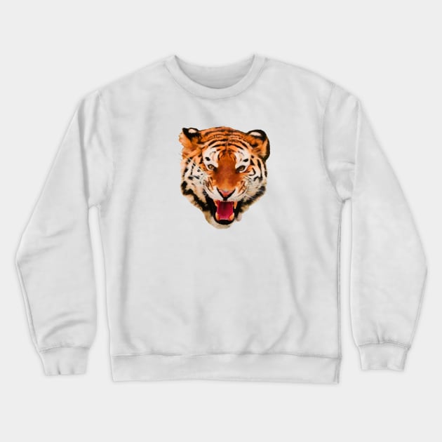 Tiger portrait Crewneck Sweatshirt by Guardi